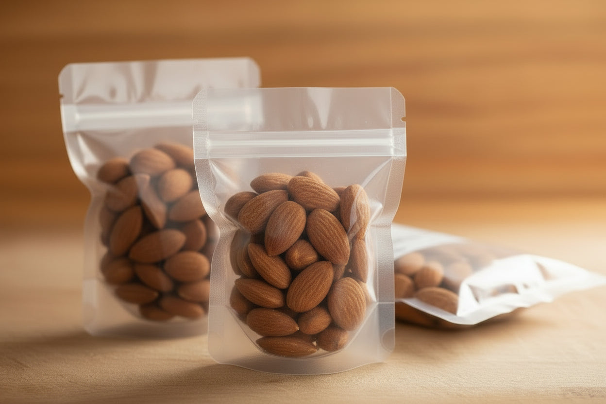 Himalayan Bites almonds hygienically packed for freshness