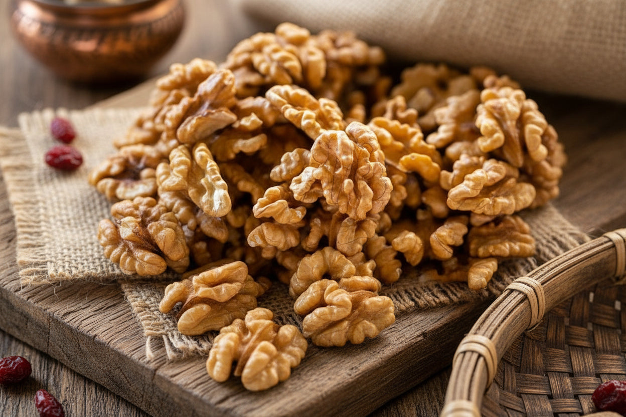 Himalayan Bites shelled walnuts hygienically packed for freshness