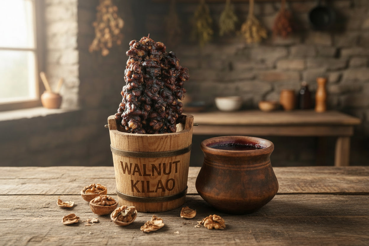 Pure walnut kilao traditional sweet from Gilgit Baltistan