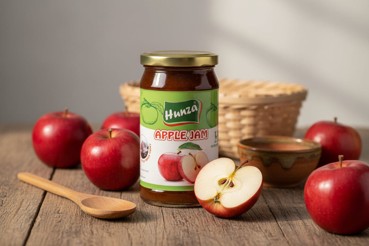 Apple Jam extracted from natural apples from Gilgit Baltistan