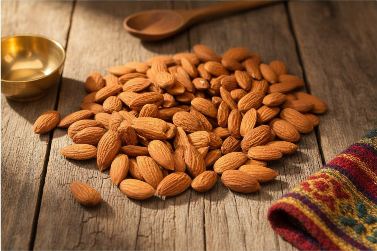 Premium organic almonds (Badam) sourced from Gilgit-Baltistan