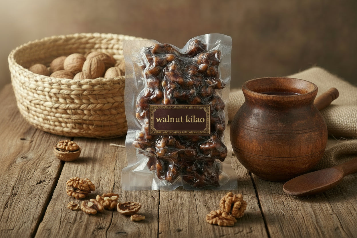 Organic Walnut Kilao traditional sweet from Gilgit Baltistan