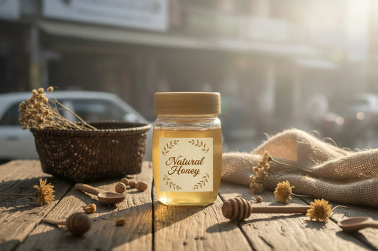 Raw organic mountain honey from Gilgit Baltistan